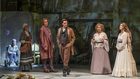 Eugene Onegin c Dominic Limburg d Cameron Menzies, Onegin Yuri Yurchuk, Lenski Norman Reinhardt, Larina Carolyn Dobbin, Olga Sarah Richmond, Tatyana Mary McCabe, Triquet Aaron O'Hare, Gremin Niall Anderson, Filipevna Jenny Bourke. Photo c Neil Harrison Photography/Northern Ireland Opera